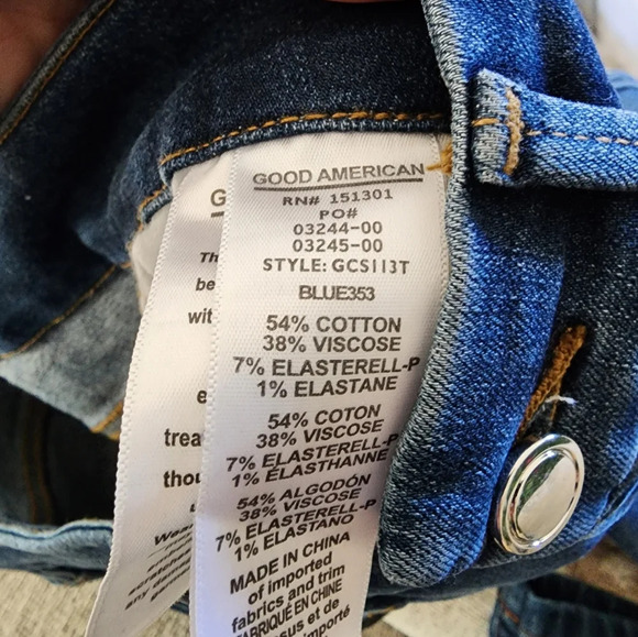 Good American Good curve High waisted Skinny jeans size 6/28 - Picture 6 of 6